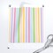 Colorful Stripes Pink Green Blue Yellow Stripe Custom Printed Fabric by Spoonflower Various Fabrics by the Yard or Fat Quarter